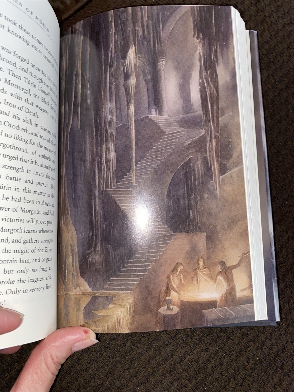 THE CHILDREN OF HURIN J.R.R. Tolkien Alan Lee Illustrated First Ed/4th Print VG+