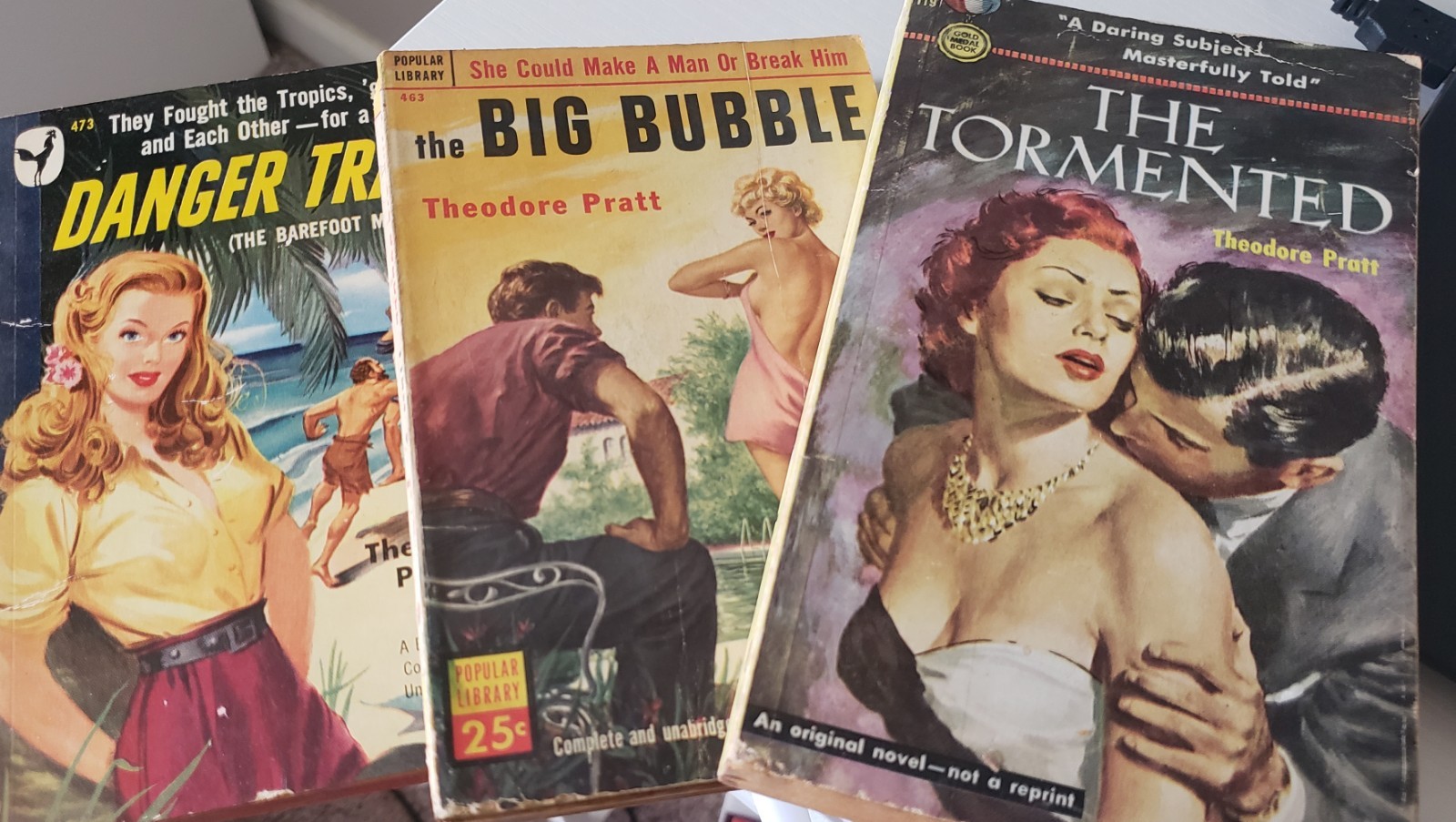 Lot Of 3 Vintage Theodore Pratt Paperbacks