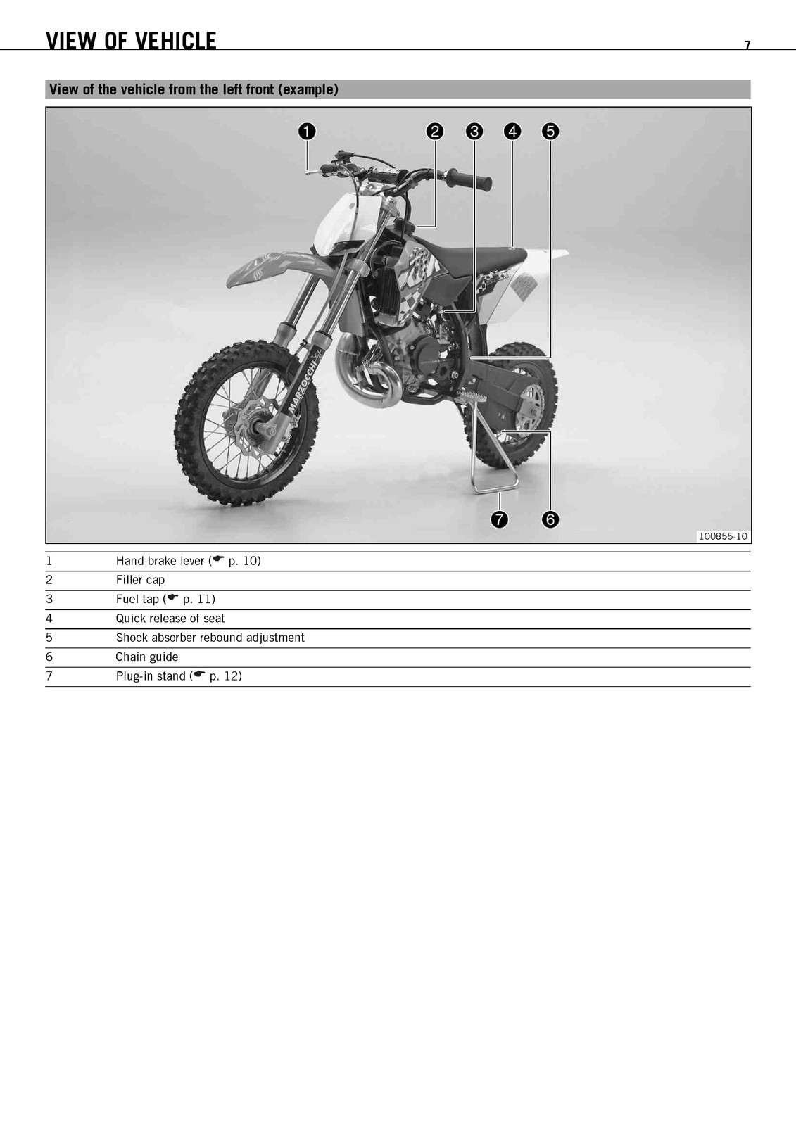 KTM 50 SX 50 SX Mini Owners Manual 2011 — STEEL WIRE BOUND — PROTECTIVE COVERS
