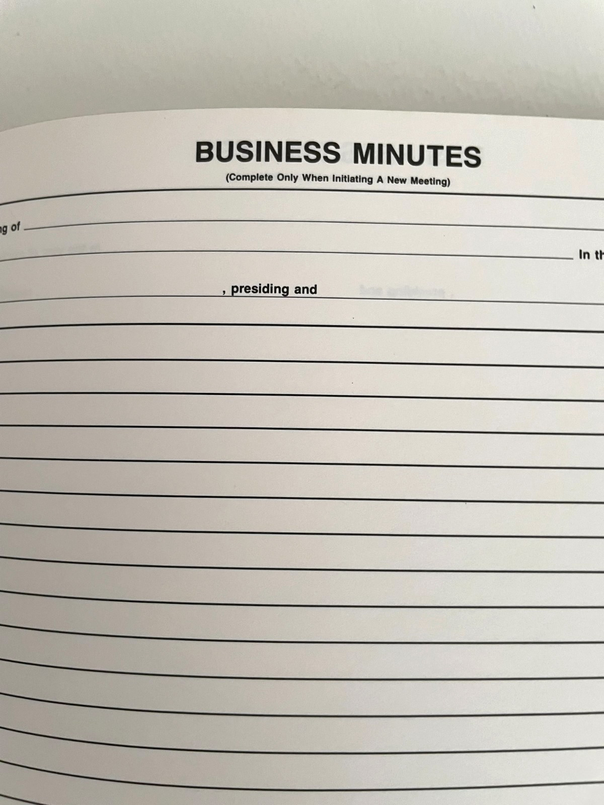 Boyd’s Church Business Minute Book By R.h. D D Boyd HC New