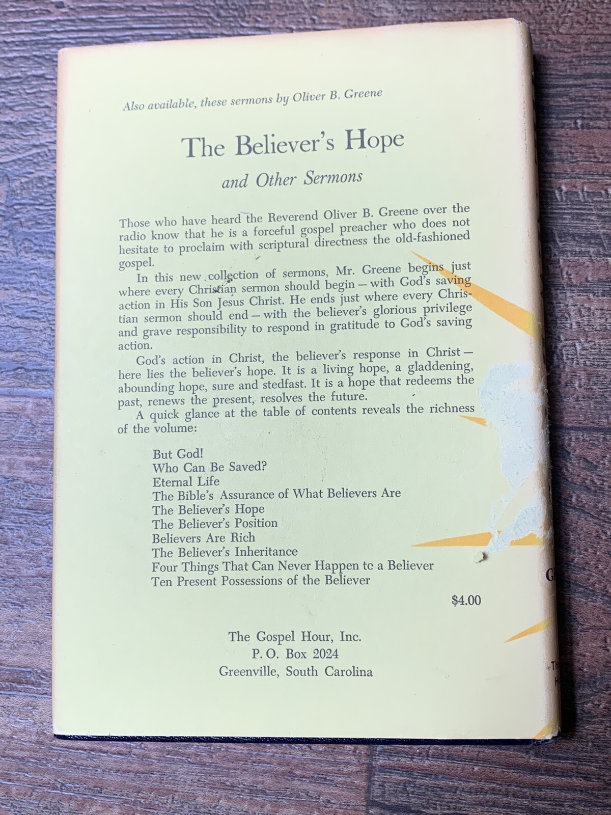 The New Birth by Oliver B. Greene First Printing 1966