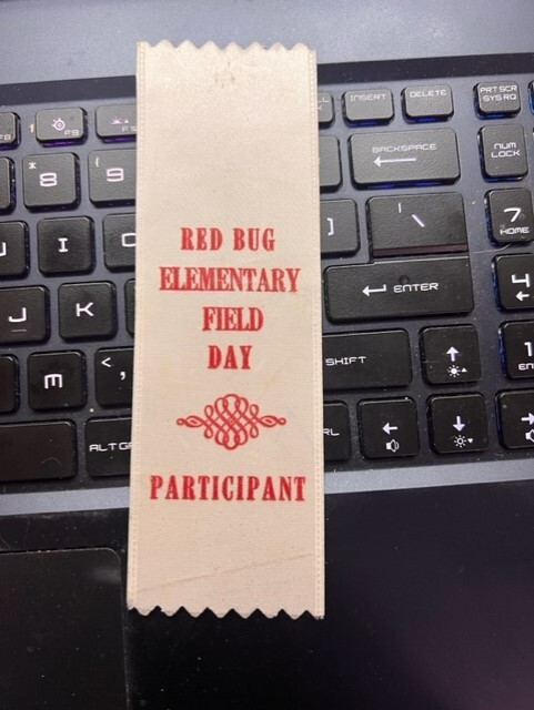 red bug elementary field day participation ribbon florida