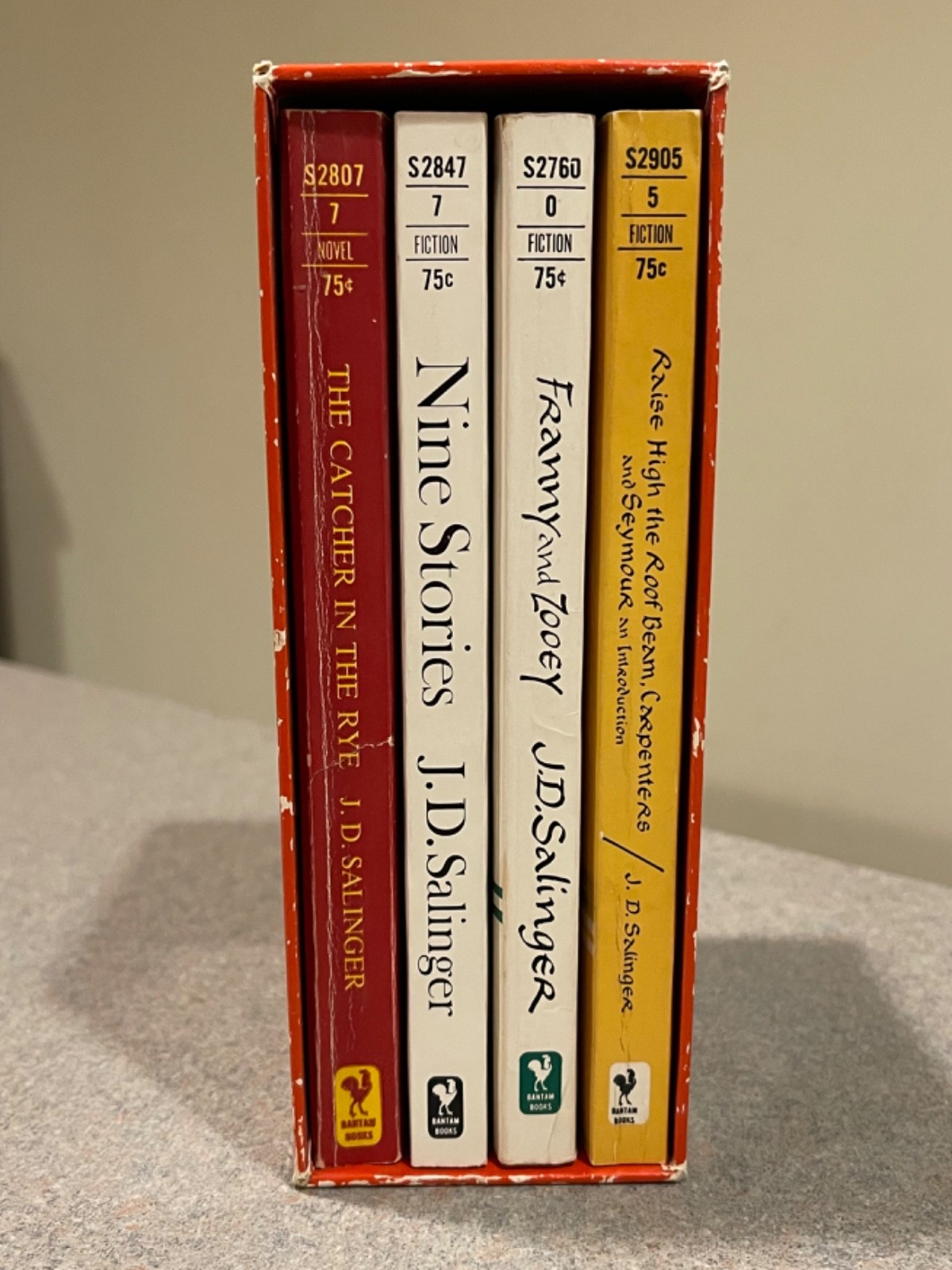 J.D. Salinger Box Set Book Lot Catcher In The Rye Nine Stories Franny And Zooey