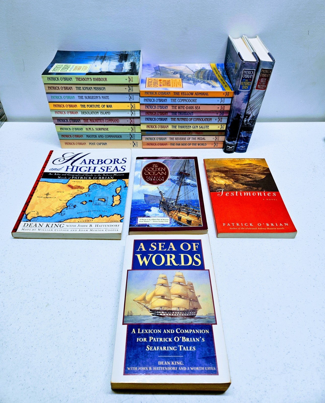 Lot Of 24 Books PATRICK O’BRIAN Aubrey Maturin Complete Series 1-20 Set + More