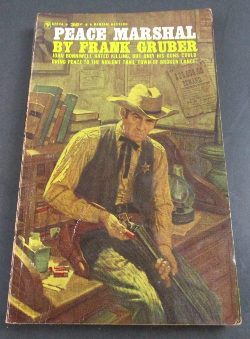 PEACE MARSHAL by Frank Gruber Bantam Books 2nd Printing 1963 Paperback PB