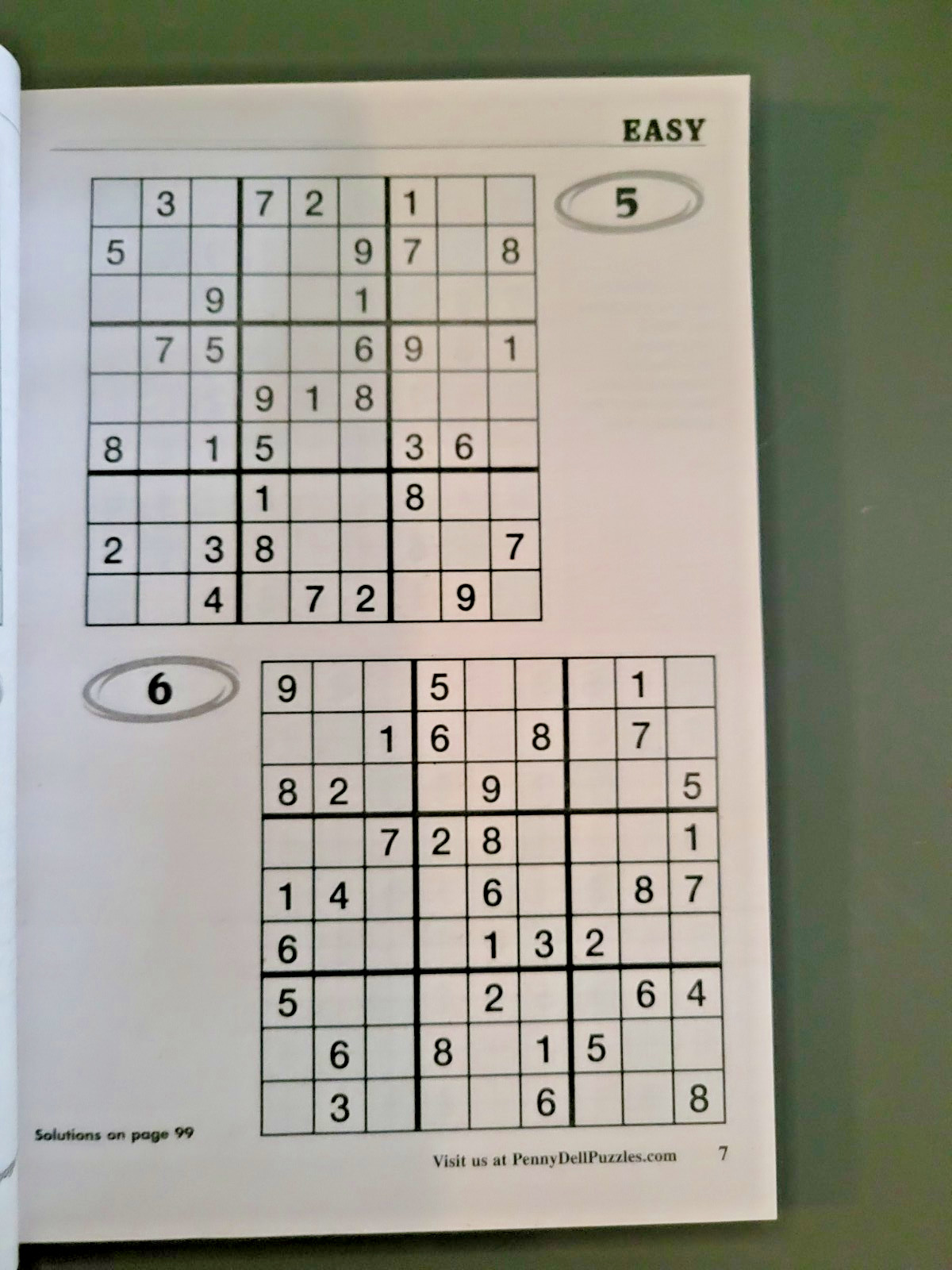 Lot of 3 SUDOKU Puzzle Books by Dell -Top Choice-Totally-Original — 450+ Puzzles