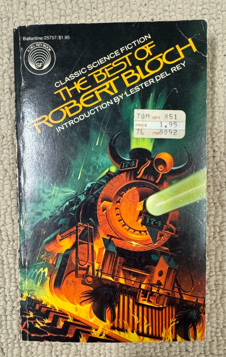 The Best of Robert Bloch — Ballantine Del Rey Paperback First Edition 1977