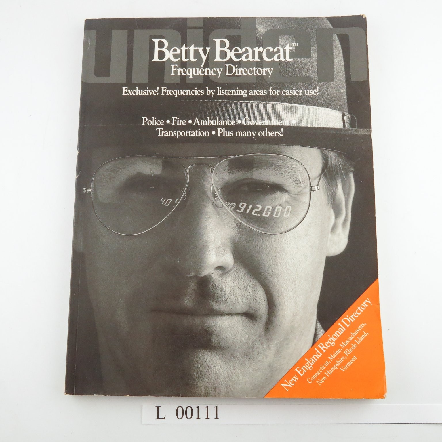 Betty Bearcat Frequency Directory New England Region 1986 Uniden