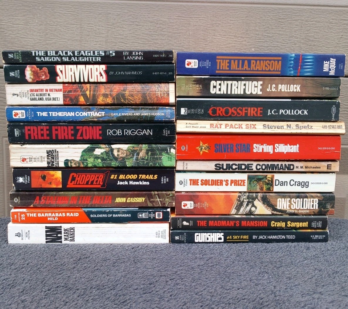 Lot 20 Vintage Vietnam War PBs: 17 Novels + 3 Nonfiction Nice Variety of Authors