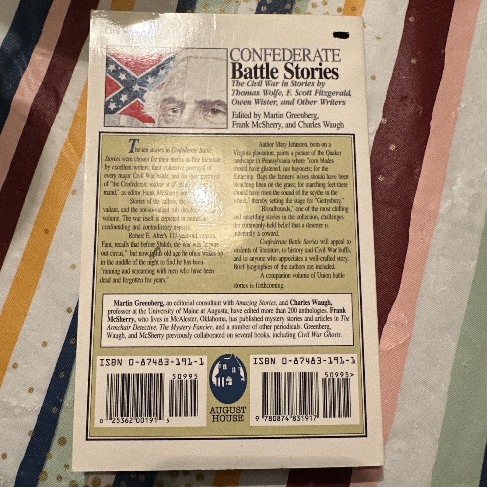 Confederate Battle Stories by Frank D. McSherry (1992, Trade Paperback)