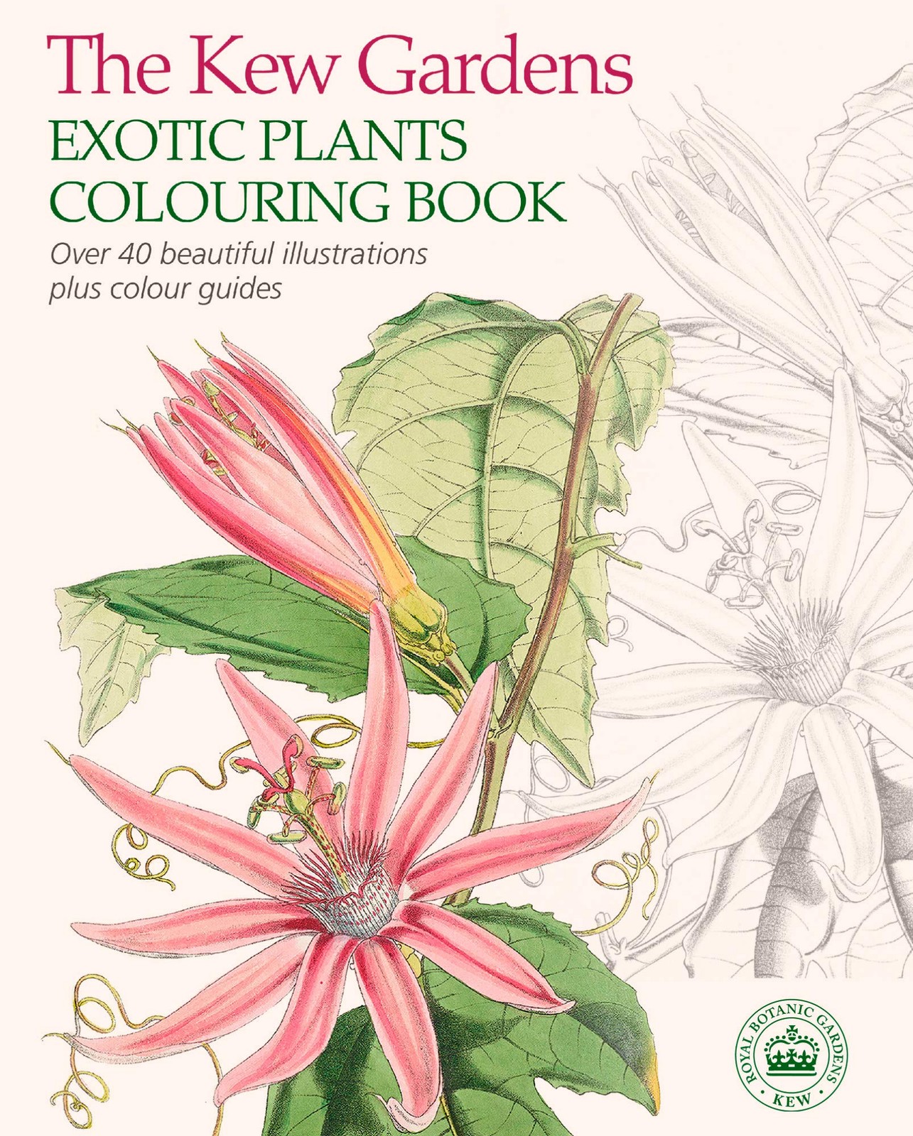 Kew Gardens Exotic Plants Colouring Book — paperback Kew Gardens