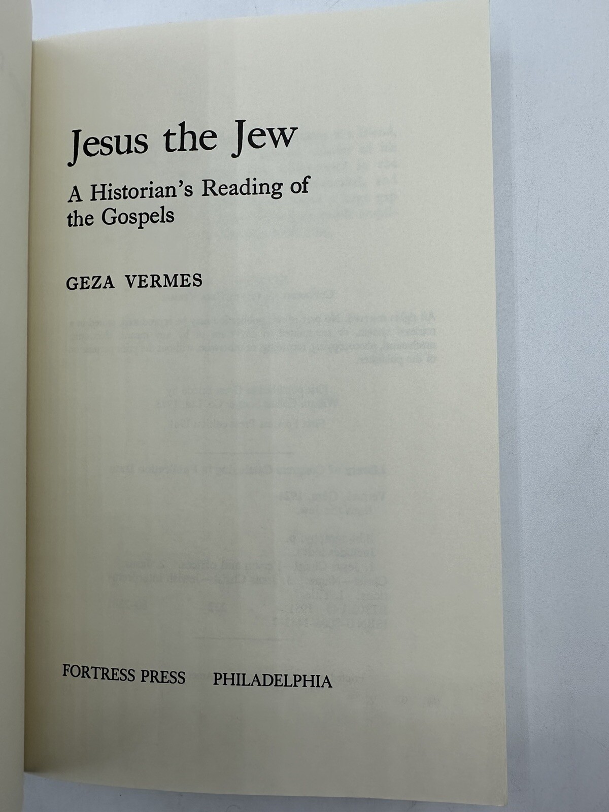 Jesus The Jew Geza Vermes Paperback 1981 286 Pages Rare Printing