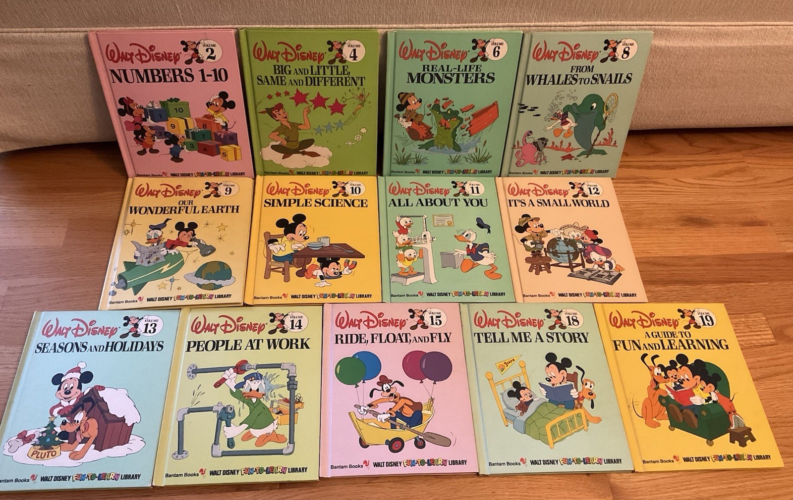 Lot 13 Walt Disney Fun To Learn Library Children’s Books 2, 4, 6, 8-15, 18, 19