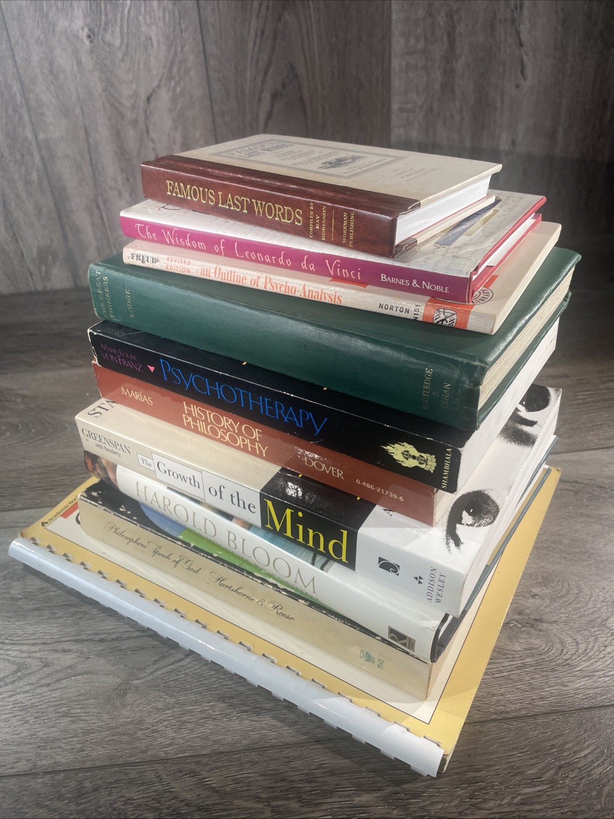 Philosophy & Spirituality Lot Of 10 Vintage History Da Vinci Psychotherapy Freud