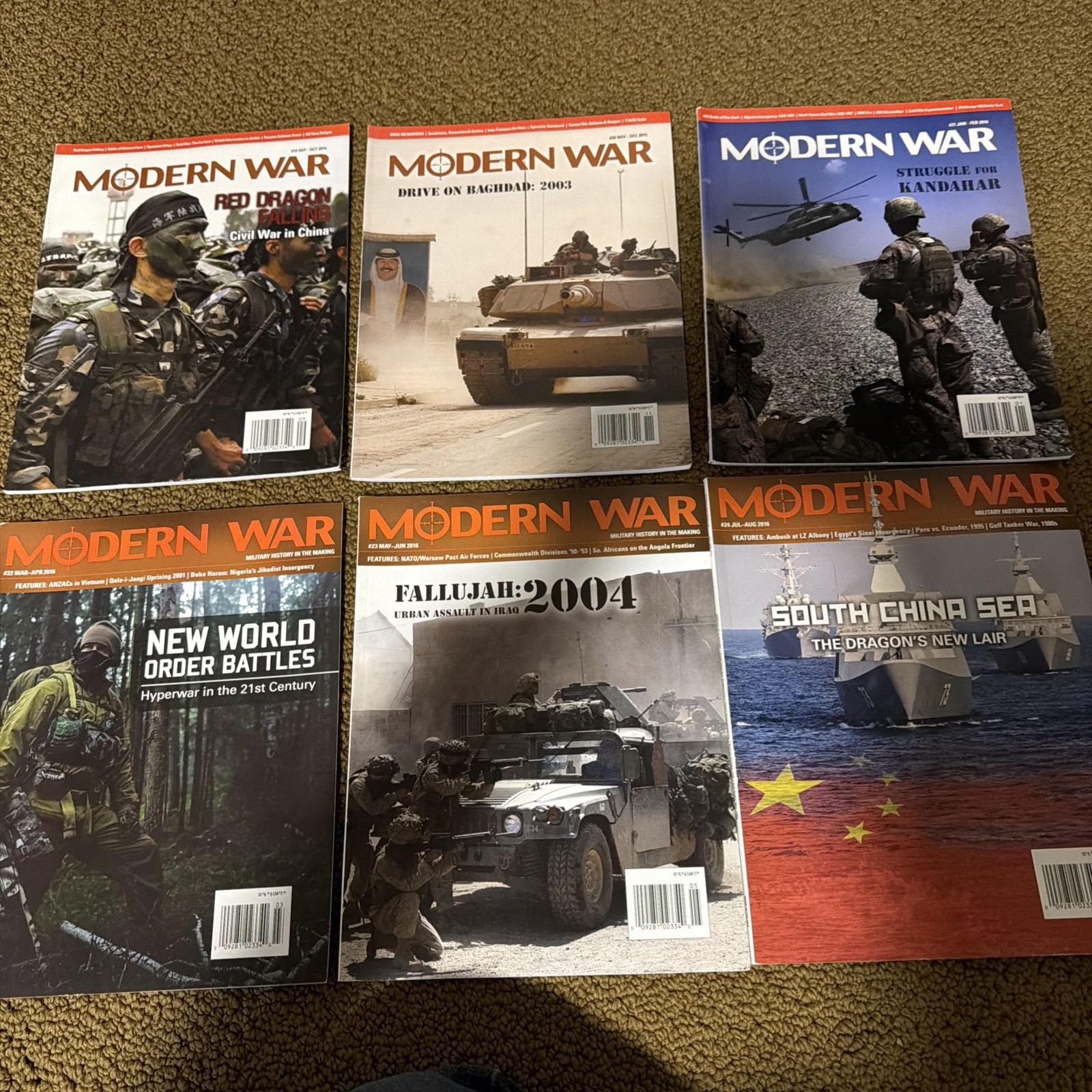 MODERN WAR MAGAZINEs 19-24 ONLY MAGAZINE NO GAMES.