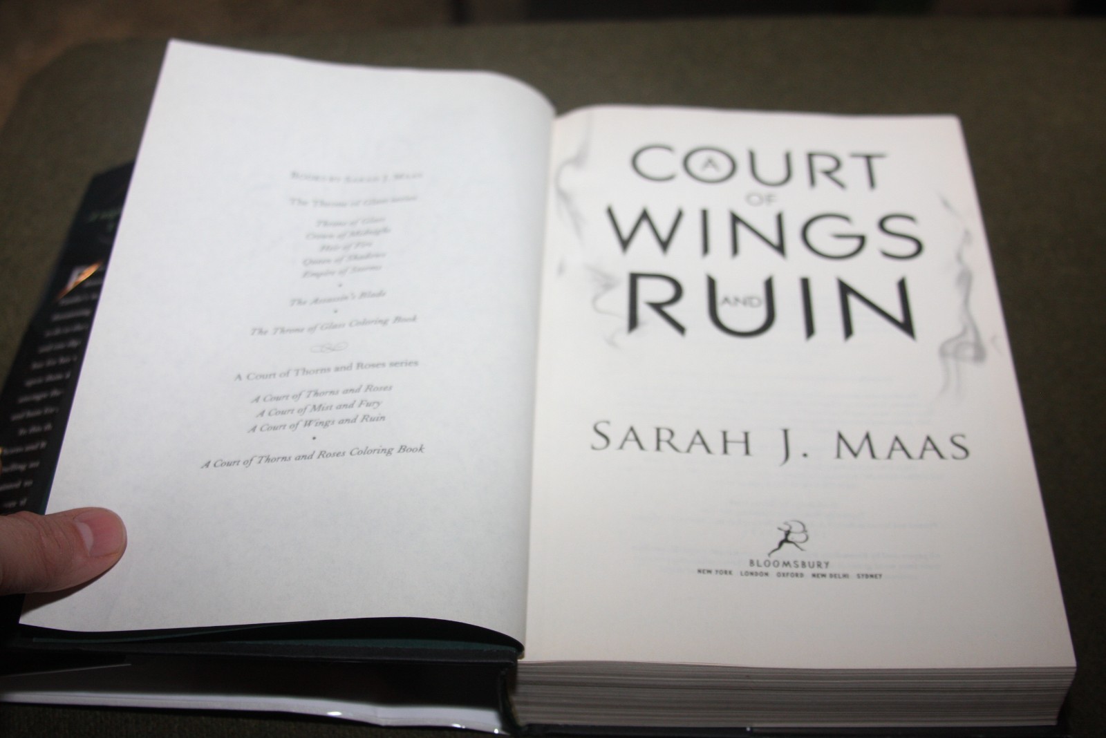 A Court of Wings and Ruin by Sarah J. Maas 2017 HC 1st/1st w/ Original Cover