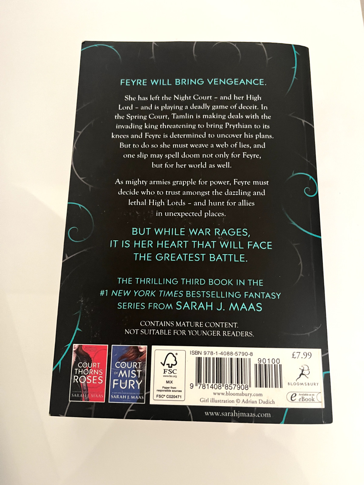 1-4 First edition Out of print cover of ACOTAR Series by Sarah J. Maas