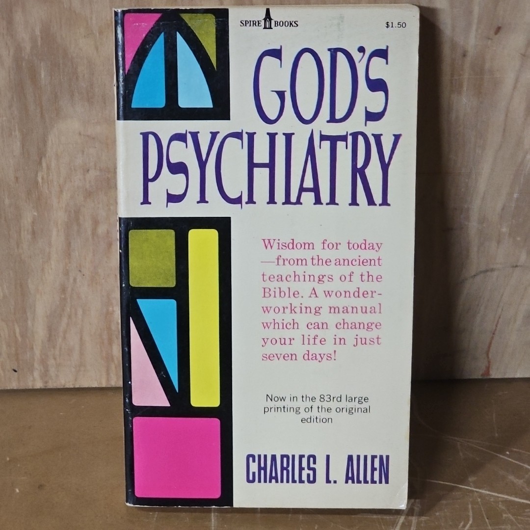 God’s Psychiatry Charles L Allen Vintage 1976 Spire Books Paperback Classic RARE