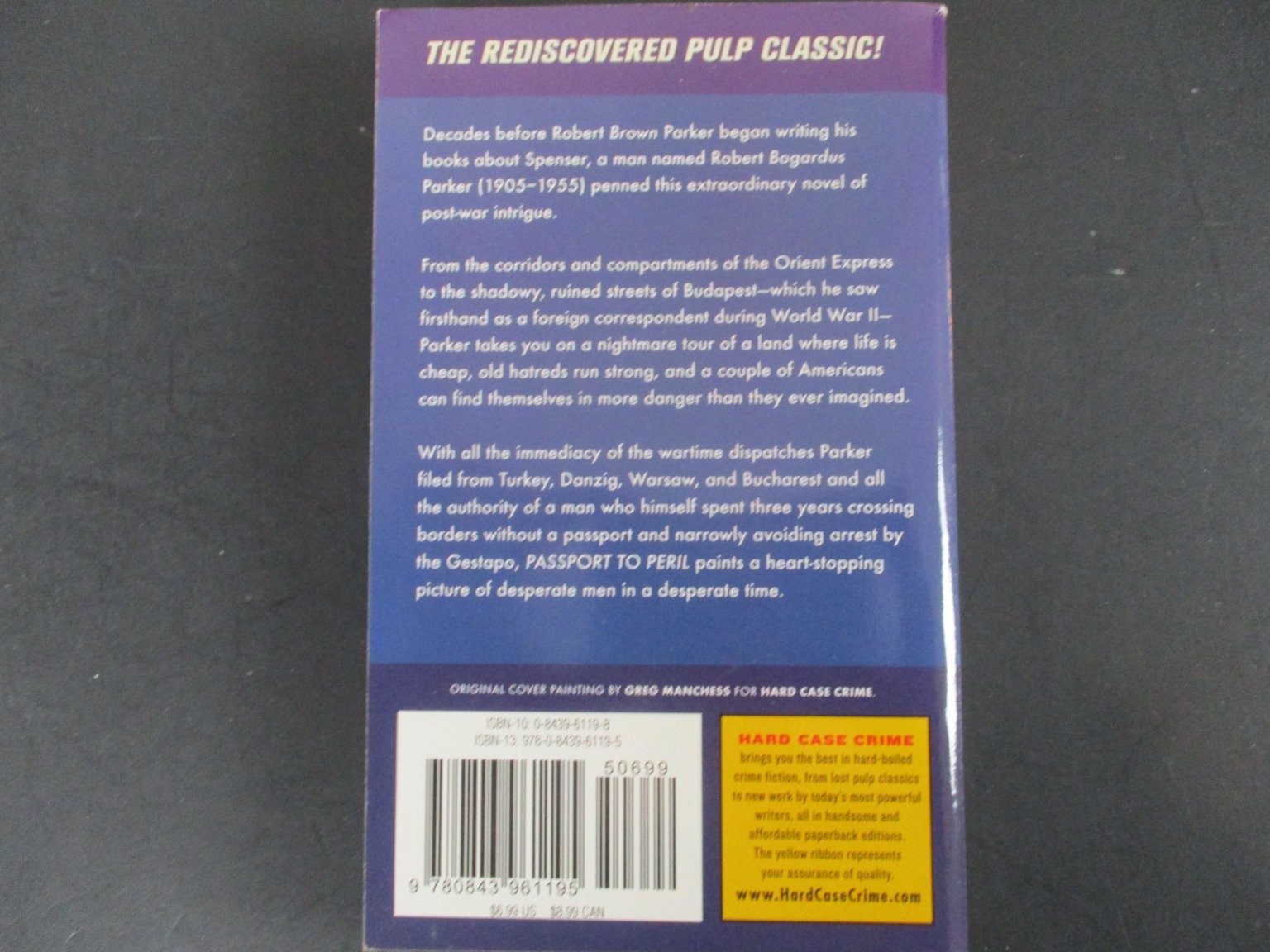 Passport to Peril Robert B. Parker 2009 Hard Case Crime Pulp Mystery Fiction PB