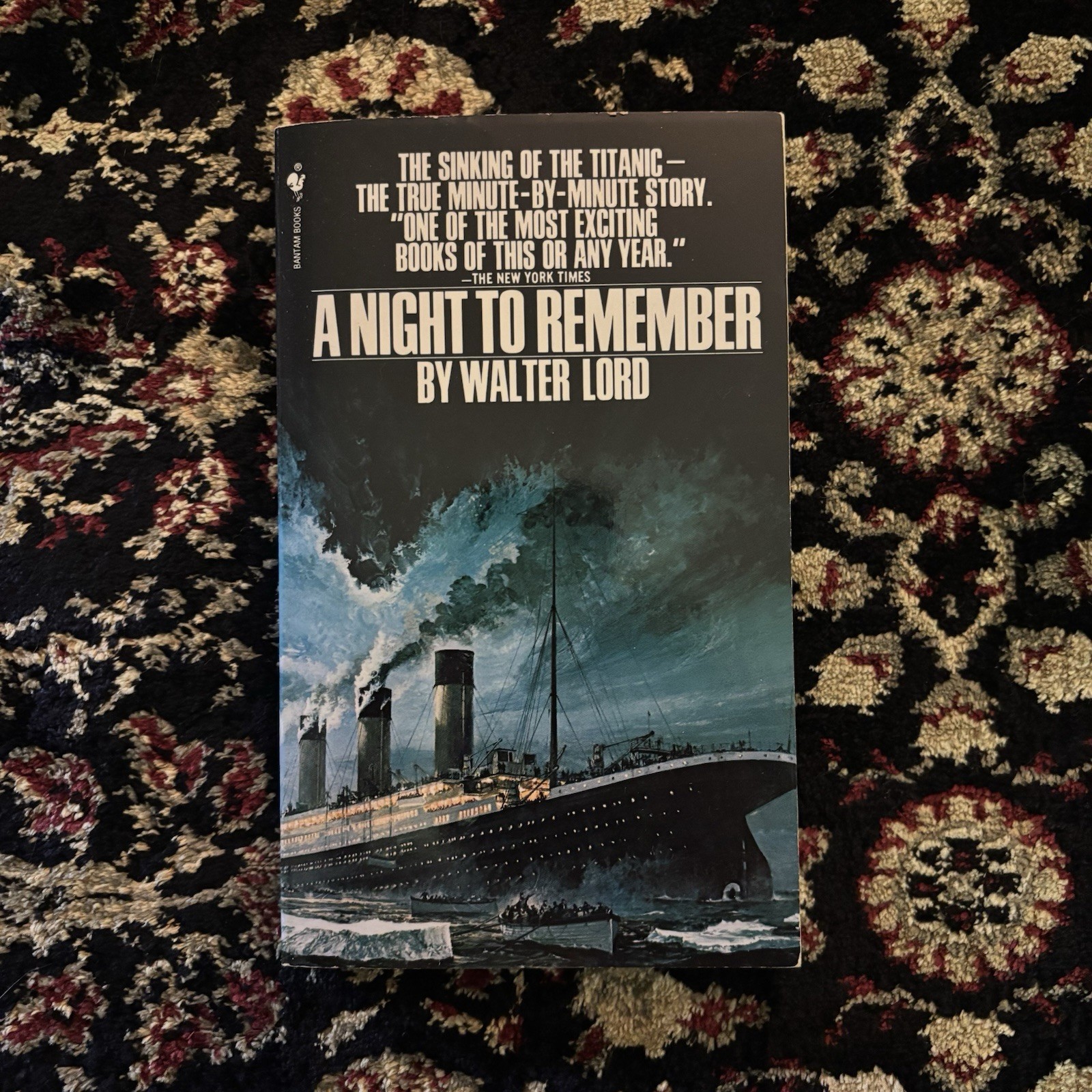 A Night To Remember by Walter Lord | Signed | Vintage Trade Paperback (1956)