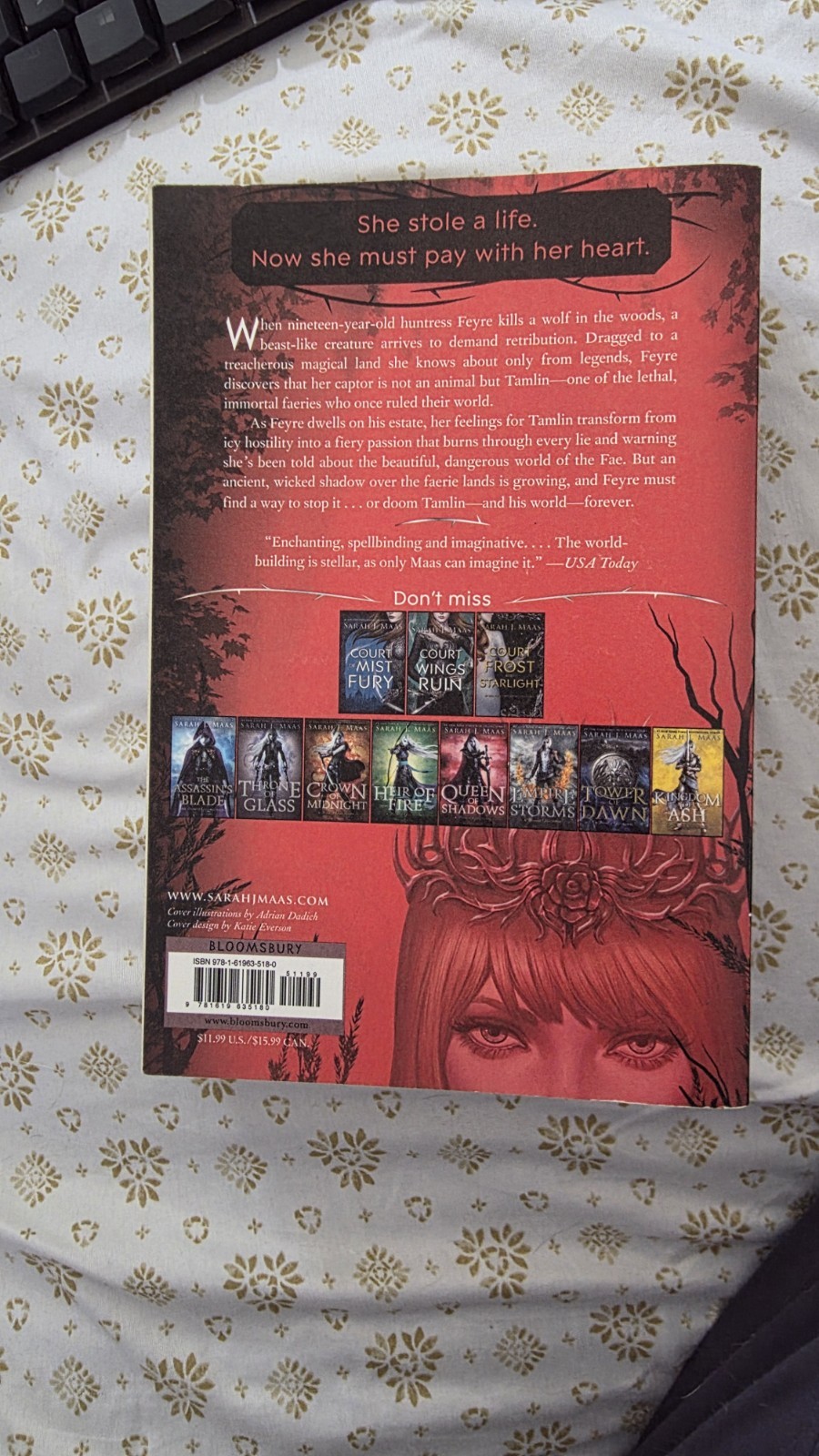 Court of Thorns and Roses Original Cover by Sarah J Maas