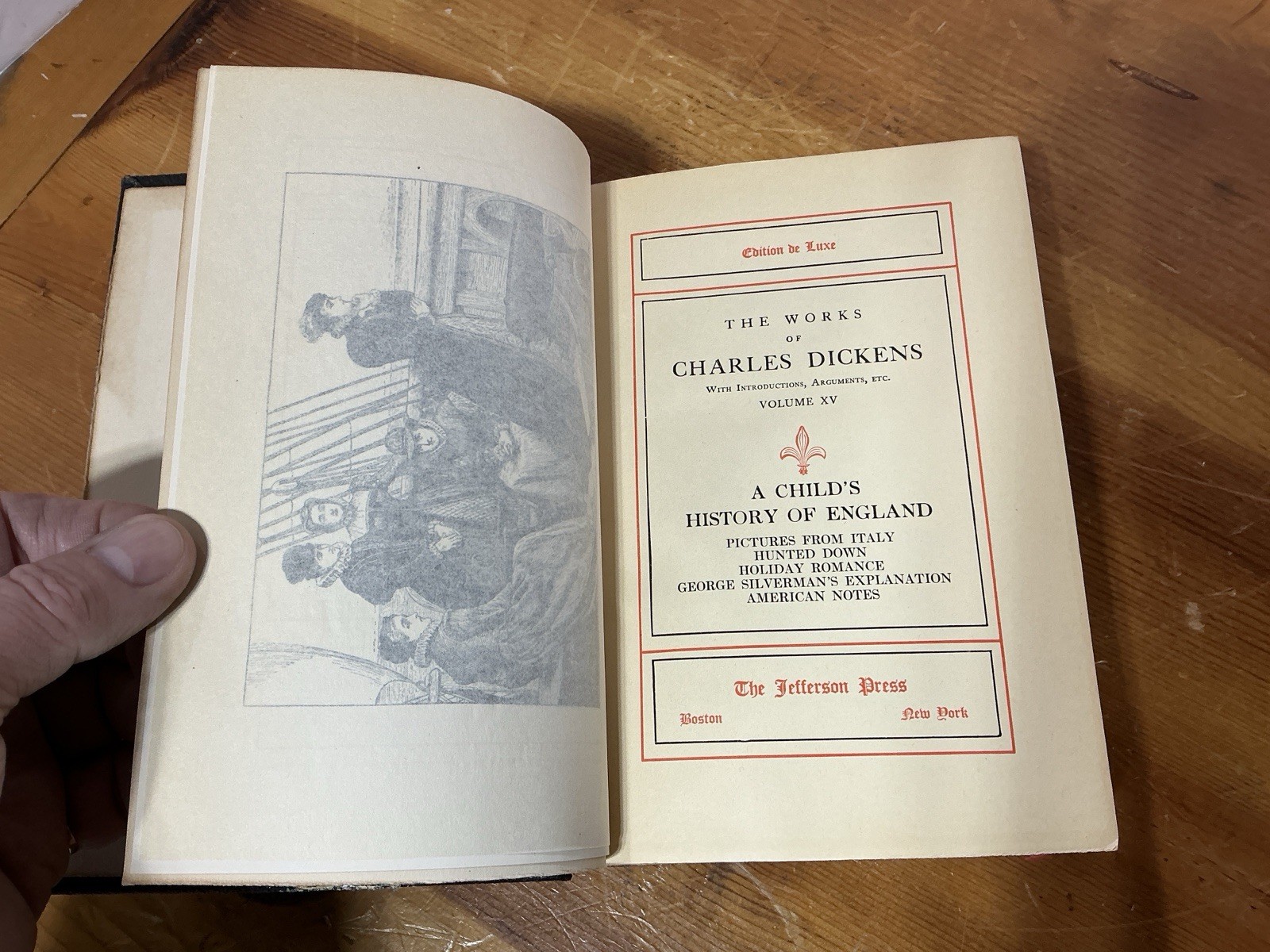 Works Of Charles Dickens A Child’s History Of England 1878 Deluxe Ed. Jefferson
