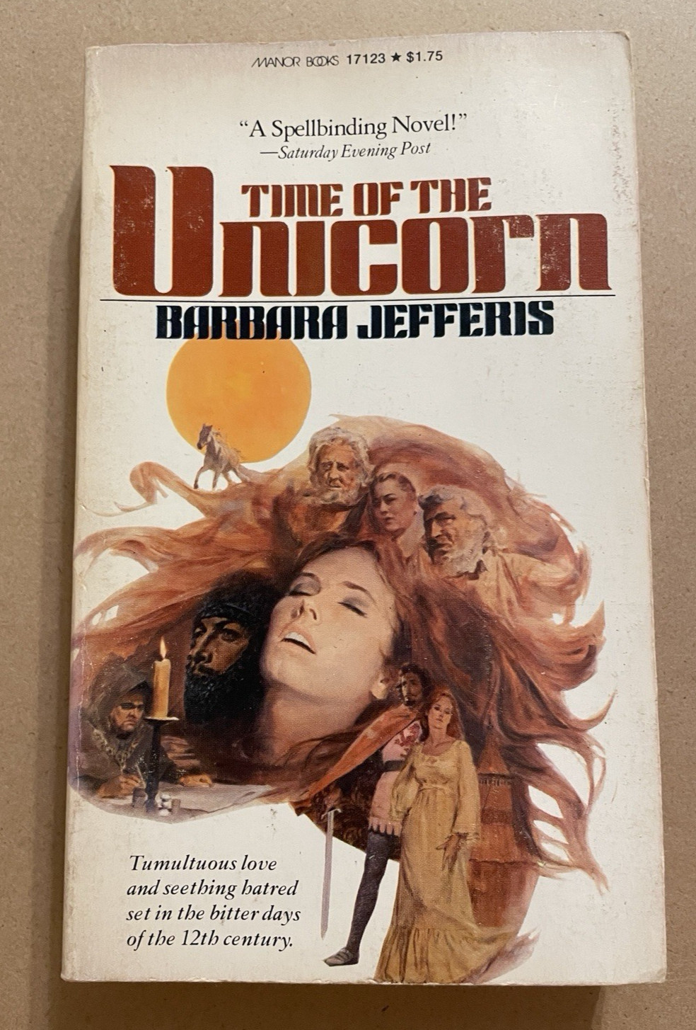 Rare 1975 Time of the Unicorn Barbara Jefferis Paperback Sorcery Manor Books