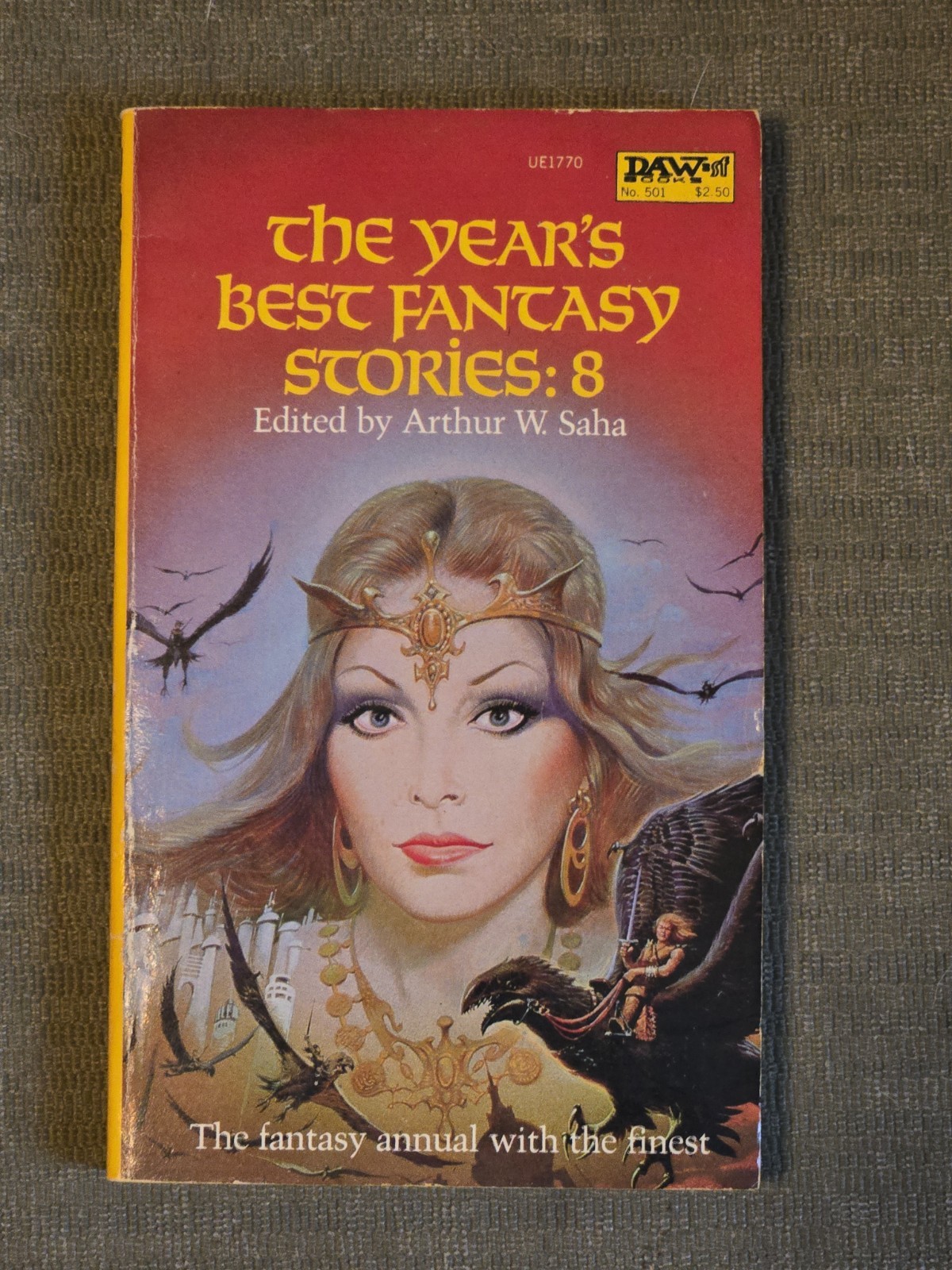 Lot of 8 THE YEAR’S BEST FANTASY STORIES #2-#9 1st Editions DAW Lin Carter Saha