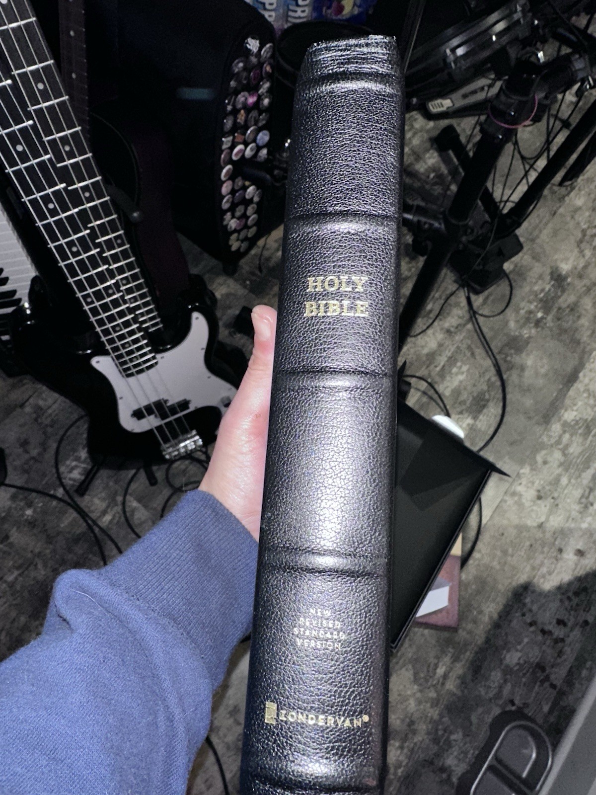 Zondervan NRSV Single-Column Ref Bible Premier Collection Black Goatskin (LN)