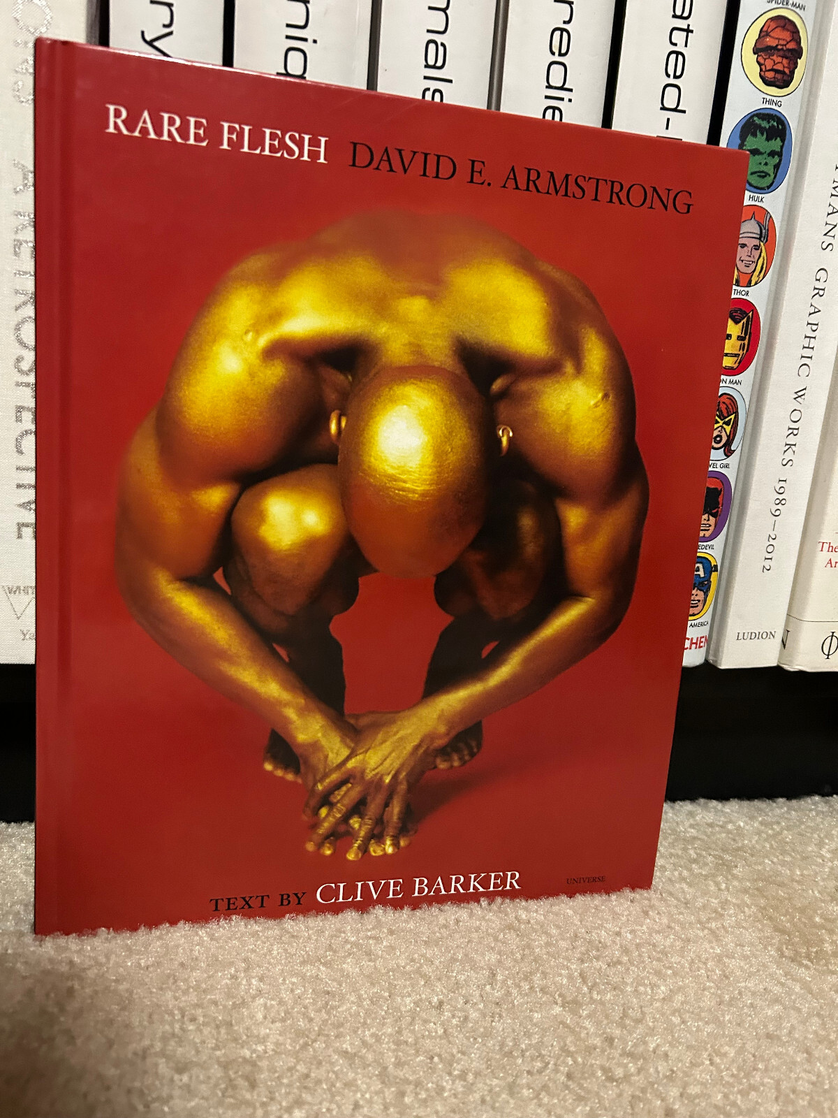 CLIVE BARKER w/ his DRAWING!, Rare Flesh book, Signed by Models, photo/poem book
