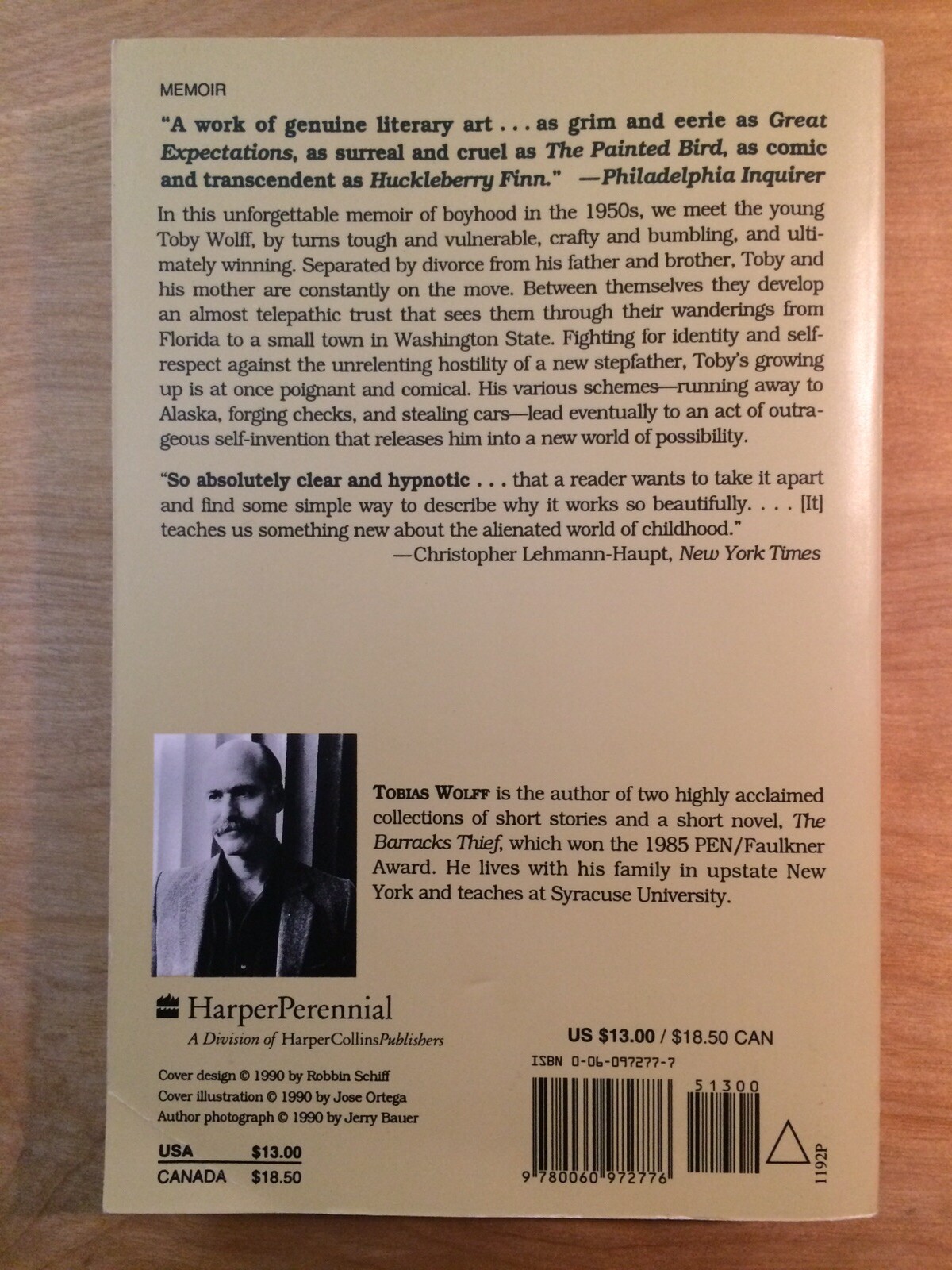 This Boy’s Life : A Memoir (1989, Trade Paperback) by Tobias Wolff — EXCELLENT!