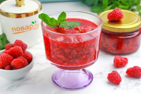 Малиновое варенье без сахара